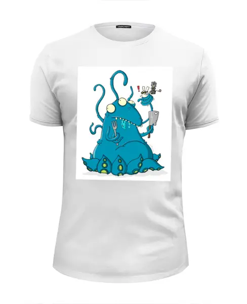 Заказать мужскую футболку в Москве. Футболка базовая Slug Hunters от CrChicken - готовые дизайны и нанесение принтов.