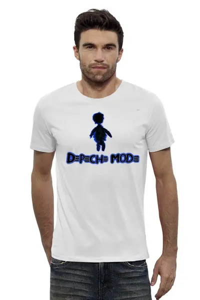 Заказать мужскую футболку в Москве. Футболка базовая Depeche Mode от Leichenwagen - готовые дизайны и нанесение принтов.