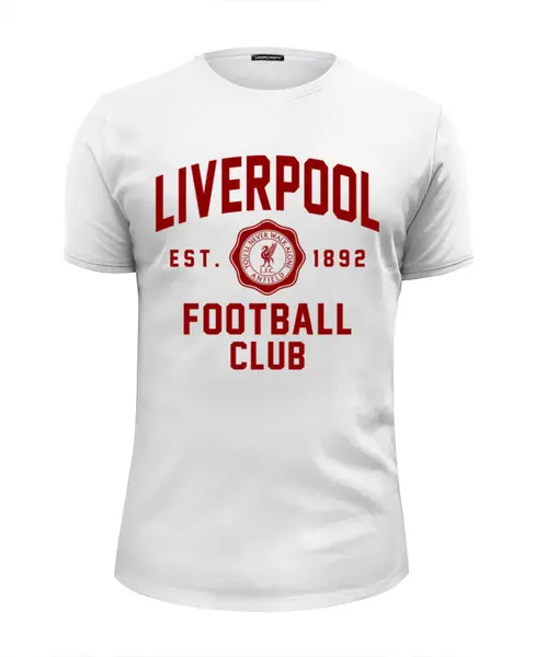 Заказать мужскую футболку в Москве. Футболка базовая Ливерпуль от geekbox - готовые дизайны и нанесение принтов.