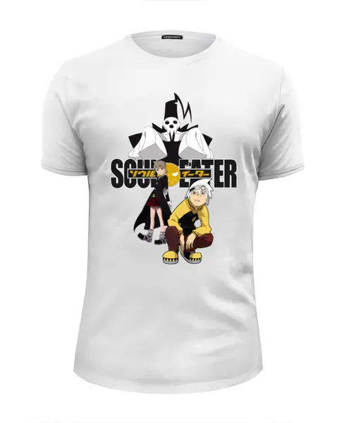 Заказать мужскую футболку в Москве. Футболка базовая Soul Eater от redirector - готовые дизайны и нанесение принтов.
