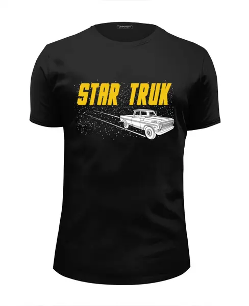 Заказать мужскую футболку в Москве. Футболка базовая Star Truk от ISliM - готовые дизайны и нанесение принтов.