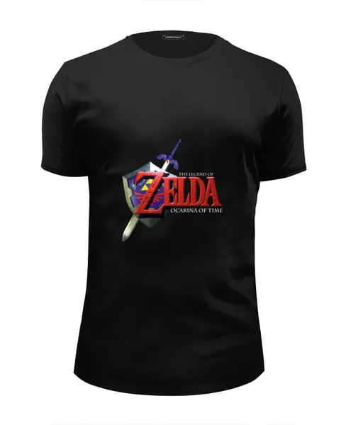 Заказать мужскую футболку в Москве. Футболка базовая The Legend Of Zelda от BURNSHIRTS - готовые дизайны и нанесение принтов.