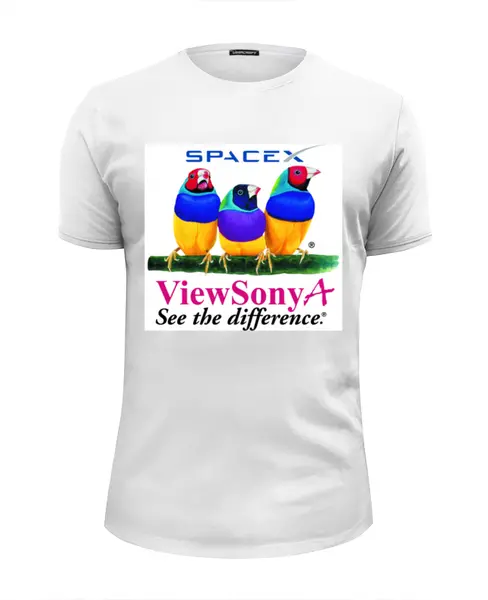 Заказать мужскую футболку в Москве. Футболка базовая 3 Parrots от gaxys@mail.ru - готовые дизайны и нанесение принтов.