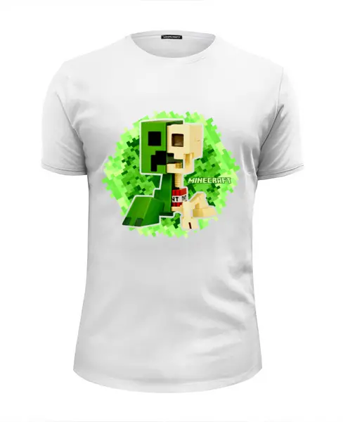 Заказать мужскую футболку в Москве. Футболка базовая Майнкрафт Minecraft от MariYang  - готовые дизайны и нанесение принтов.