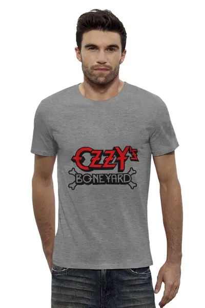 Заказать мужскую футболку в Москве. Футболка базовая OZZY Osbourne от Fedor - готовые дизайны и нанесение принтов.
