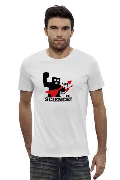 Заказать мужскую футболку в Москве. Футболка базовая Robot t-shirt от kerik - готовые дизайны и нанесение принтов.