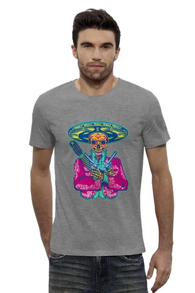 Заказать мужскую футболку в Москве. Футболка базовая Mariachi от YellowCloverShop - готовые дизайны и нанесение принтов.