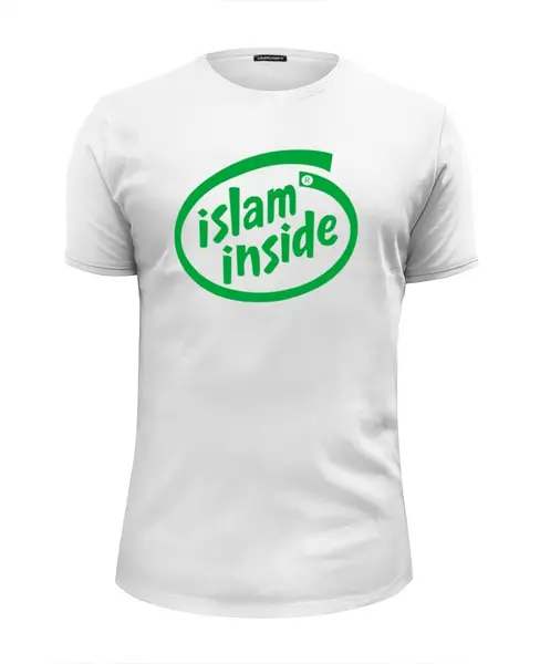 Заказать мужскую футболку в Москве. Футболка базовая Ислам внутри от Андрей Смирнов - готовые дизайны и нанесение принтов.