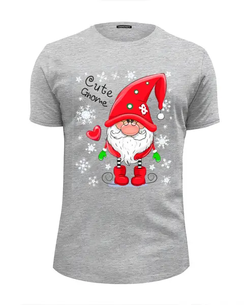 Заказать мужскую футболку в Москве. Футболка базовая Merry Christmas     от T-shirt print  - готовые дизайны и нанесение принтов.