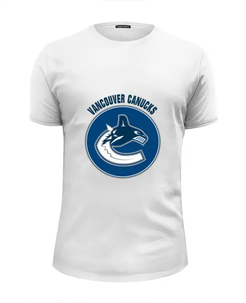 Заказать мужскую футболку в Москве. Футболка базовая Vancouver Canucks от kspsshop - готовые дизайны и нанесение принтов.