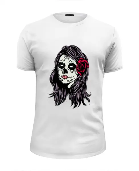 Заказать мужскую футболку в Москве. Футболка базовая Skull Girls от denis01001 - готовые дизайны и нанесение принтов.