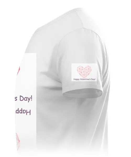 Заказать мужскую футболку в Москве. Футболка базовая  Low Poly Heart  от natulia_hatulia@yahoo.com - готовые дизайны и нанесение принтов.