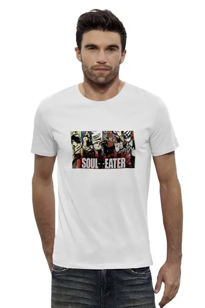 Заказать мужскую футболку в Москве. Футболка базовая Soul eater от OmniPony(Роман) - готовые дизайны и нанесение принтов.