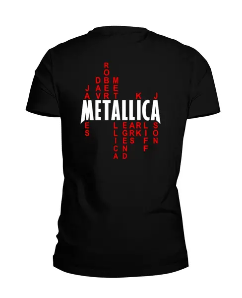 Заказать мужскую футболку в Москве. Футболка базовая Metallica от prokop7 - готовые дизайны и нанесение принтов.