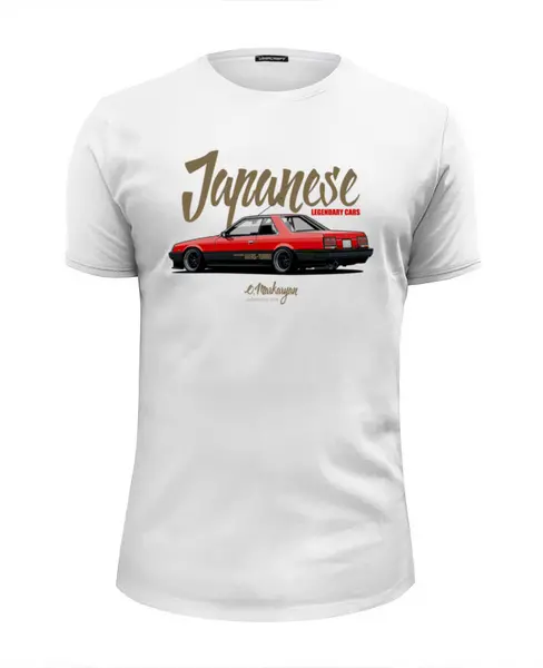 Заказать мужскую футболку в Москве. Футболка базовая Nissan Skyline DR30 RS-Turbo Hardtop от Oleg Markaryan - готовые дизайны и нанесение принтов.