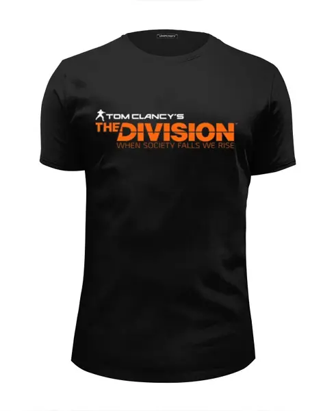 Заказать мужскую футболку в Москве. Футболка базовая Tom Clancy's THE DIVISION от craftsman - готовые дизайны и нанесение принтов.