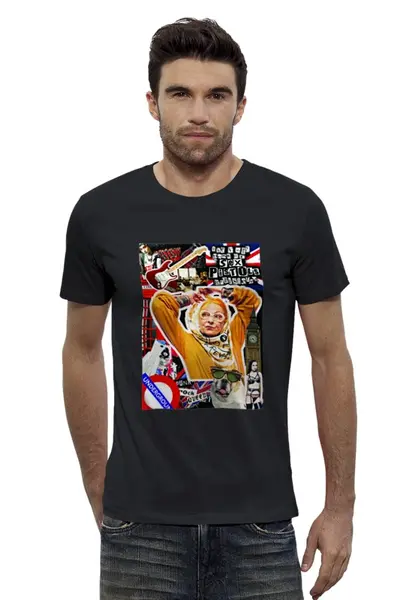 Заказать мужскую футболку в Москве. Футболка базовая Queen Vivienne от slimphatty - готовые дизайны и нанесение принтов.