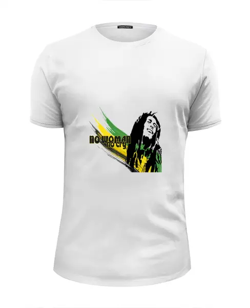 Заказать мужскую футболку в Москве. Футболка базовая "Bob Marley" от Fedor - готовые дизайны и нанесение принтов.