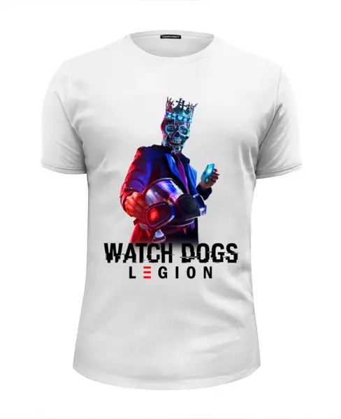 Заказать мужскую футболку в Москве. Футболка базовая ✪Watch Dogs LEGION✪ от balden - готовые дизайны и нанесение принтов.