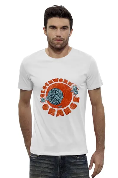 Заказать мужскую футболку в Москве. Футболка базовая Clockwork orange от YellowCloverShop - готовые дизайны и нанесение принтов.