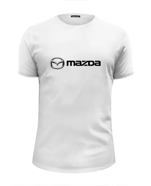 Заказать мужскую футболку в Москве. Футболка базовая Mazda от THE_NISE  - готовые дизайны и нанесение принтов.