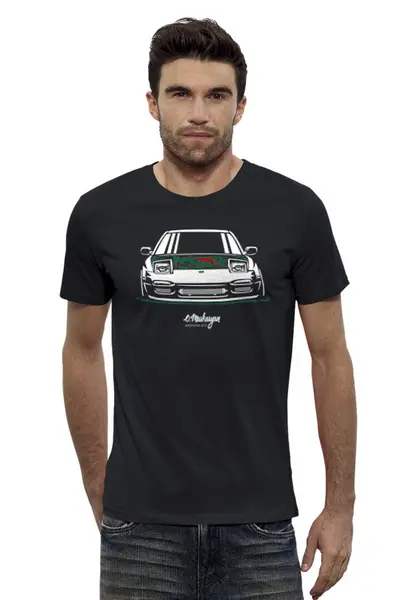 Заказать мужскую футболку в Москве. Футболка базовая Nissan 240SX от Oleg Markaryan - готовые дизайны и нанесение принтов.