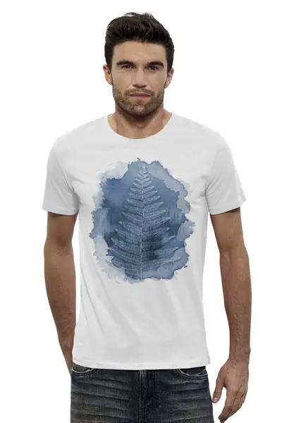 Заказать мужскую футболку в Москве. Футболка базовая Fern Fog от oneredfoxstore@gmail.com - готовые дизайны и нанесение принтов.