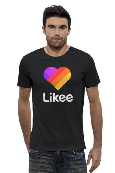 Заказать мужскую футболку в Москве. Футболка базовая Likee  от DESIGNER   - готовые дизайны и нанесение принтов.