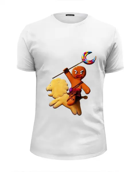 Заказать мужскую футболку в Москве. Футболка базовая Печенька из ШРЕКА от Vinli.shop  - готовые дизайны и нанесение принтов.