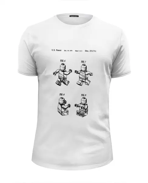 Заказать мужскую футболку в Москве. Футболка базовая LEGO   от CoolDesign - готовые дизайны и нанесение принтов.