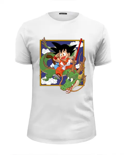 Заказать мужскую футболку в Москве. Футболка базовая dragon ball от Y L - готовые дизайны и нанесение принтов.