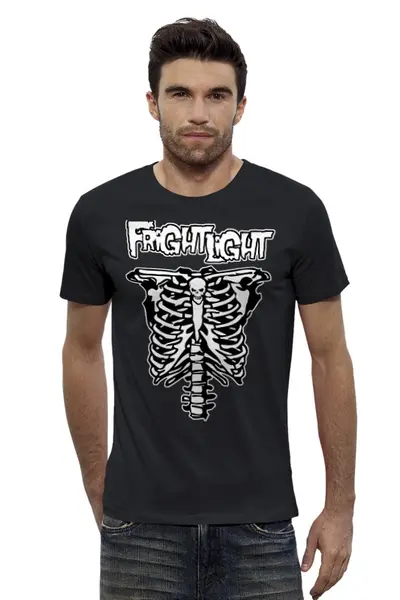 Заказать мужскую футболку в Москве. Футболка базовая Fright Light от Leichenwagen - готовые дизайны и нанесение принтов.