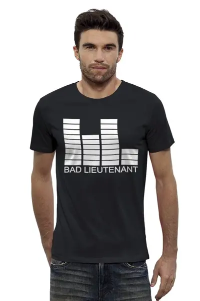 Заказать мужскую футболку в Москве. Футболка базовая Bad Lieutenant от OEX design - готовые дизайны и нанесение принтов.