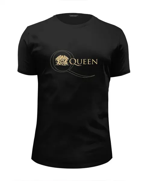 Заказать мужскую футболку в Москве. Футболка базовая Queen от Fedor - готовые дизайны и нанесение принтов.