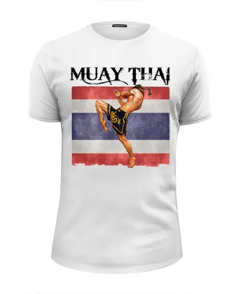 Заказать мужскую футболку в Москве. Футболка базовая Muay Thai Муай Тай Тайский Бокс от Combat Wear - готовые дизайны и нанесение принтов.