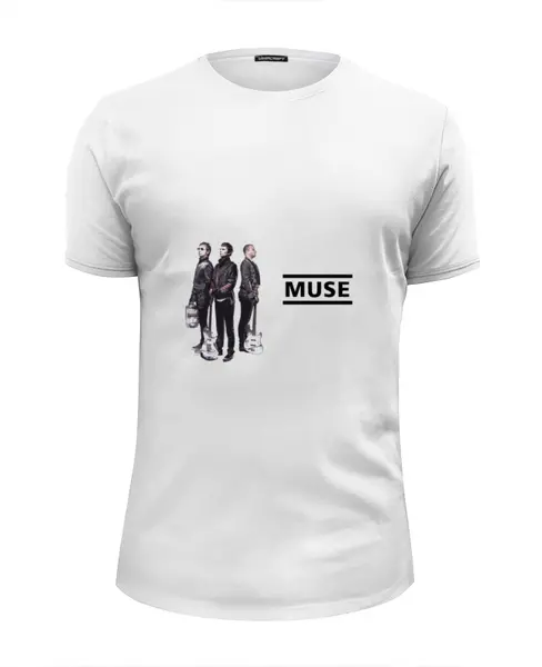 Заказать мужскую футболку в Москве. Футболка базовая "Muse" от Fedor - готовые дизайны и нанесение принтов.