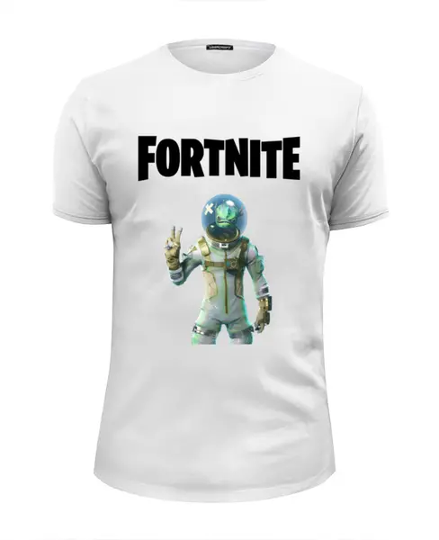 Заказать мужскую футболку в Москве. Футболка базовая Fortnite от AstArt - готовые дизайны и нанесение принтов.