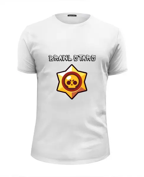 Заказать мужскую футболку в Москве. Футболка базовая Brawl Stars от THE_NISE  - готовые дизайны и нанесение принтов.