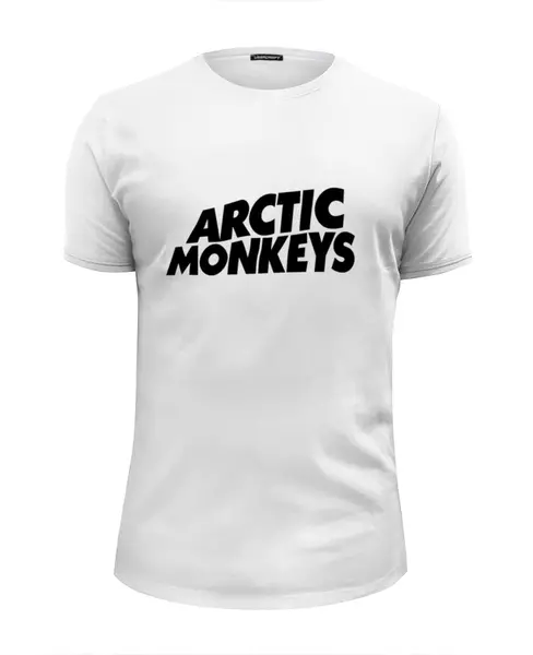 Заказать мужскую футболку в Москве. Футболка базовая Arctic Monkeys от vasyadesu - готовые дизайны и нанесение принтов.
