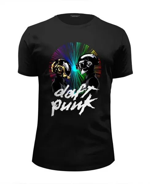 Заказать мужскую футболку в Москве. Футболка базовая ✪ Daft Punk ✪ от balden - готовые дизайны и нанесение принтов.