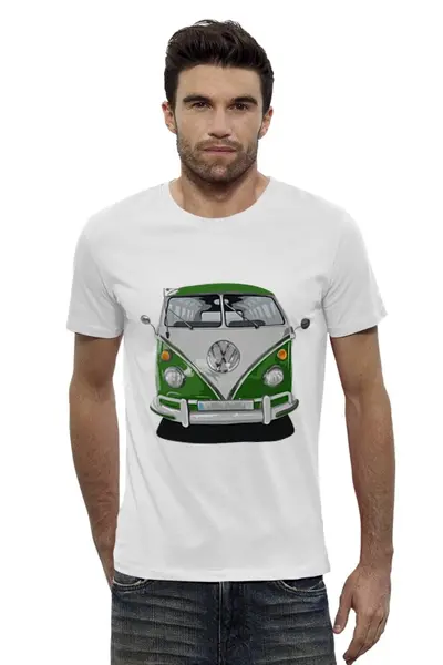 Заказать мужскую футболку в Москве. Футболка базовая Volkswagen от nopperapon - готовые дизайны и нанесение принтов.