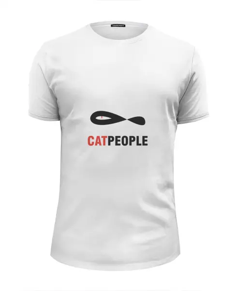 Заказать мужскую футболку в Москве. Футболка базовая Люди кошки от Alis - готовые дизайны и нанесение принтов.