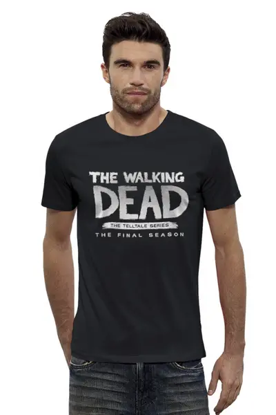Заказать мужскую футболку в Москве. Футболка базовая The Walking Dead от THE_NISE  - готовые дизайны и нанесение принтов.