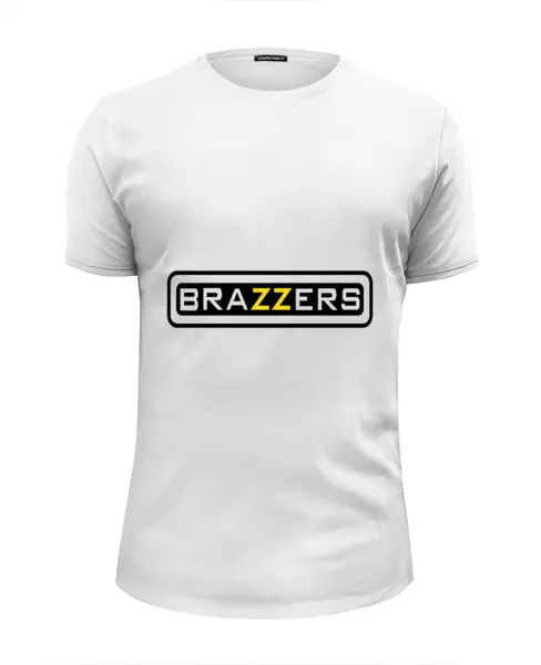 Заказать мужскую футболку в Москве. Футболка базовая Brazzers от denis01001 - готовые дизайны и нанесение принтов.