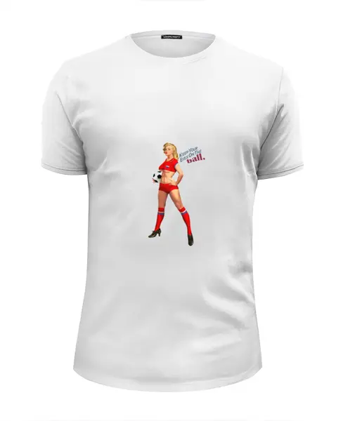 Заказать мужскую футболку в Москве. Футболка базовая Pin Up от торгаш - готовые дизайны и нанесение принтов.