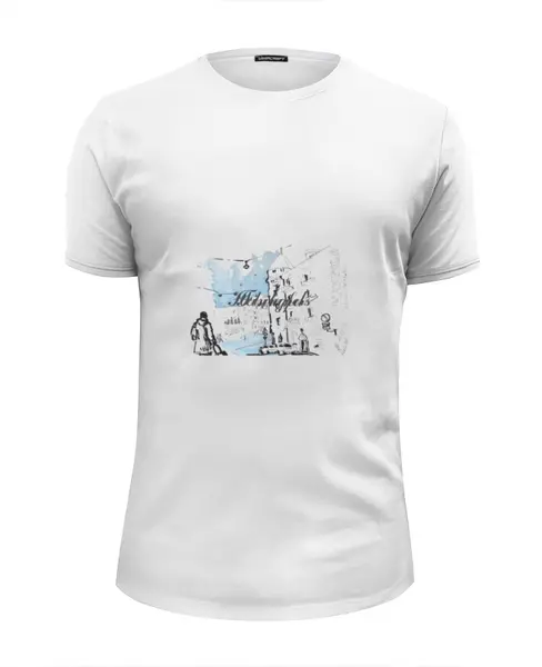 Заказать мужскую футболку в Москве. Футболка базовая Helsingfors от mspnru - готовые дизайны и нанесение принтов.