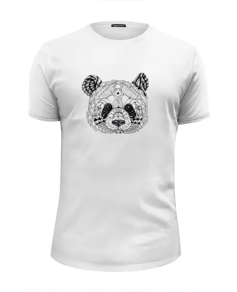 Заказать мужскую футболку в Москве. Футболка базовая Арт-панда от Markov - готовые дизайны и нанесение принтов.