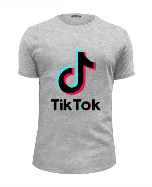 Заказать мужскую футболку в Москве. Футболка базовая TikTok от balden - готовые дизайны и нанесение принтов.