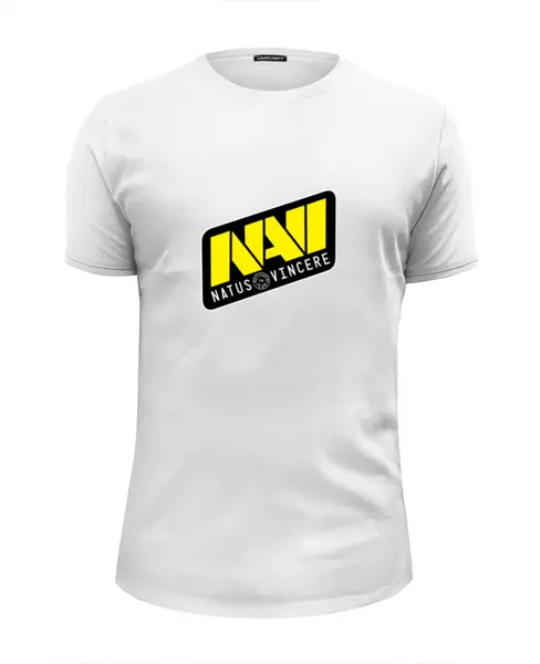 Заказать мужскую футболку в Москве. Футболка базовая Natus Vincere от THE_NISE  - готовые дизайны и нанесение принтов.