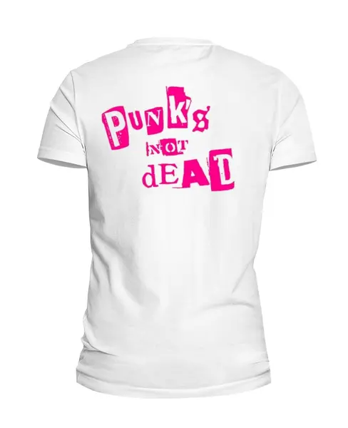 Заказать мужскую футболку в Москве. Футболка базовая Punks Not Dead от Leichenwagen - готовые дизайны и нанесение принтов.